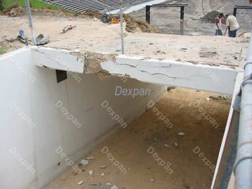 Dexpan No Hydraulic Breaker Building Demolition of School Stadium