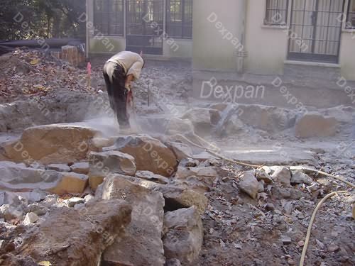 Dexpan Rock Breaking and Excavating for Residential Expansion