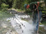 Dexpan rock breaking, rock demolition, rock blasting, rock excavating, rock drilling in Lake Kabetogama, MN